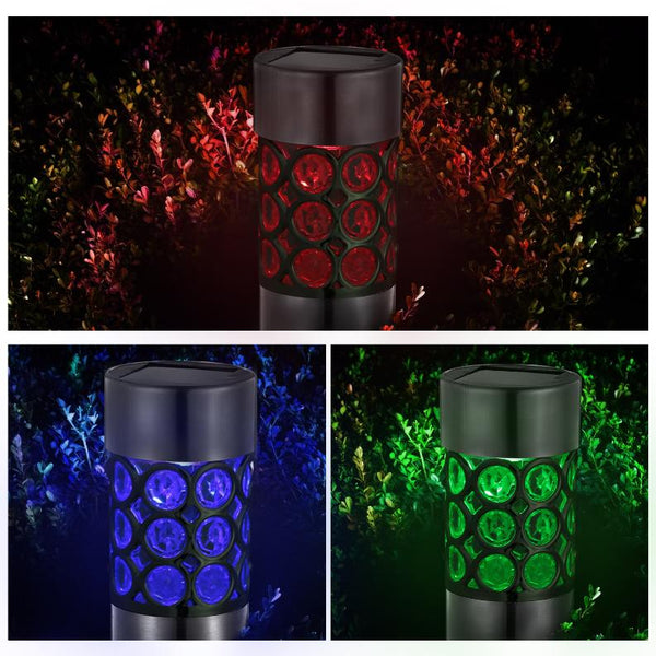 6 Pack Outdoor Solar Light Waterproof RGB Garden Lamp Landscape Lawn Décor Light