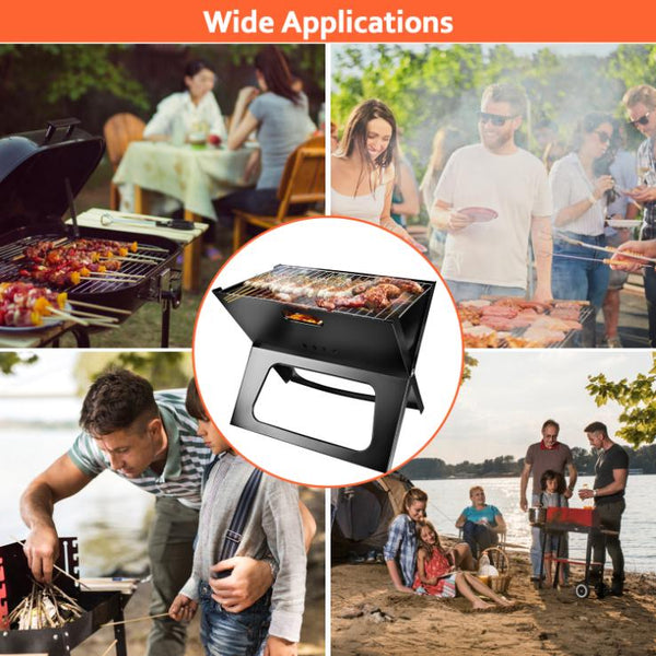 Portable BBQ Barbecue Grill Foldable Charcoal Grill Camping Garden Outdoor Travel