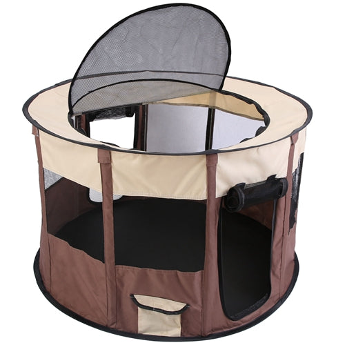 Portable Pet Playpen Travel Foldable Waterproof Outdoor Cage Tent Cover Dog Cat Rabbit
