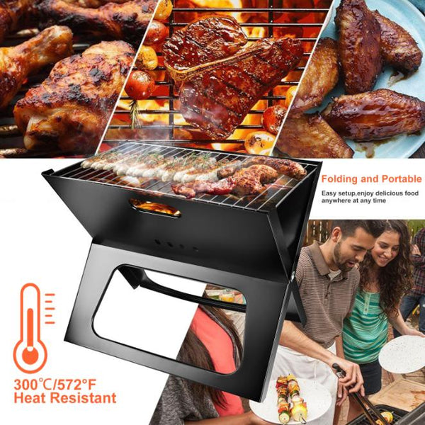 Portable BBQ Barbecue Grill Foldable Charcoal Grill Camping Garden Outdoor Travel