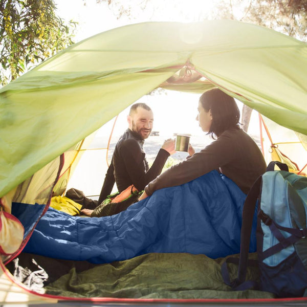 Camping Sleeping Bags for Adults Teens Moisture-Proof Hiking Sleep Bag with Carry Bag 32-50℉ for Spring Autumn Winter Seasons