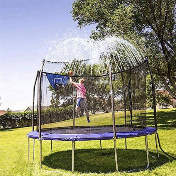 Kids Trampoline Sprinkler Outdoor Water Park Sprinkler for Kids Outdoor Water Game Toys for Backyard Boys Girls Summer Fun (39ft)