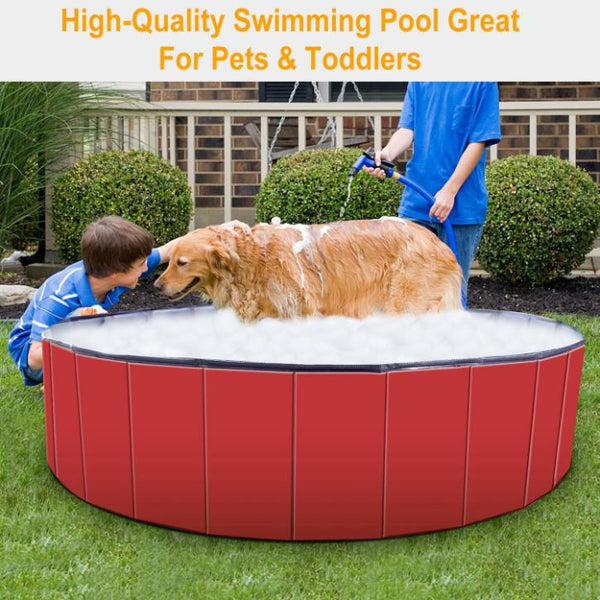 5FT Pet Swimming Pool PVC Kiddie Baby Dog Swim Pool Bathing Tub Playmat Kids Pools