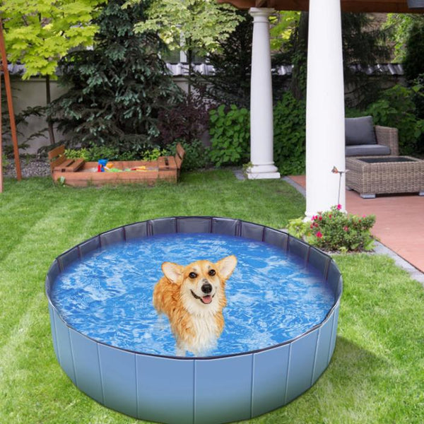 Foldable Pet Kiddie Baby Swimming Pool Dog Swim Bathing Tub Playmat Kids Pools 4 FT