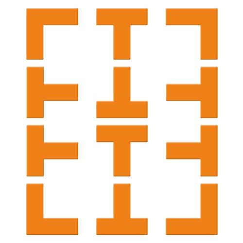 Pickle Ball Court Marking Boundary Kit T-Shaped L-Shaped Markers Lines Reusable