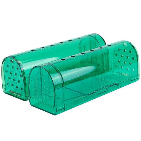 2Pc Reusable Humane Mouse Trap Live Catch Release Cage Animal Pest Rodent Capture