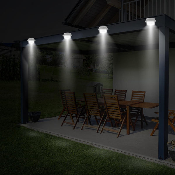 2 Pack Solar Powered Lights Outdoor Dusk to Dawn Sensor Security Lamps Wall Fence Yard