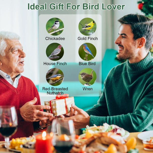 Outdoor Wild Bird Feeder Squirrel-Proof Chew-Proof Metal Hanging Seed 4 Ports Small Birds