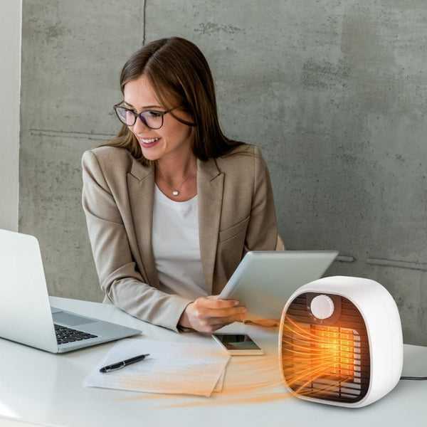 1000W Portable Electric Heater Cooler PTC Ceramic Space Heater Heating Space for 269 sqft
