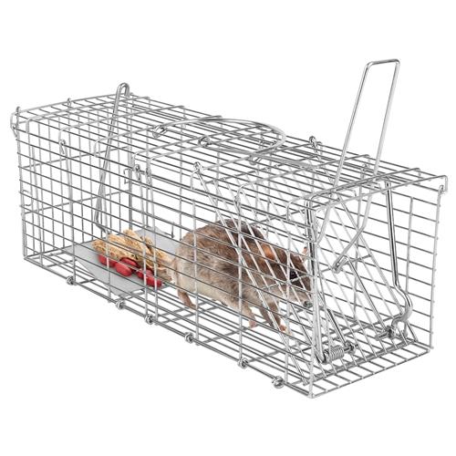 Foldable Rat Trap Cage Humane Live Rodent Trap Cage Metal Mice Mouse Control Bait Catch