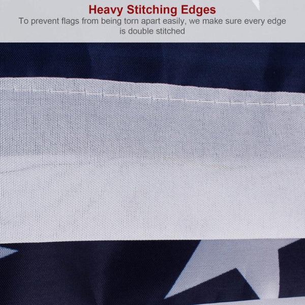 4 Pcs 3 x 5 Ft American US Flags Vivid Color UV Fade Resistant Canvas