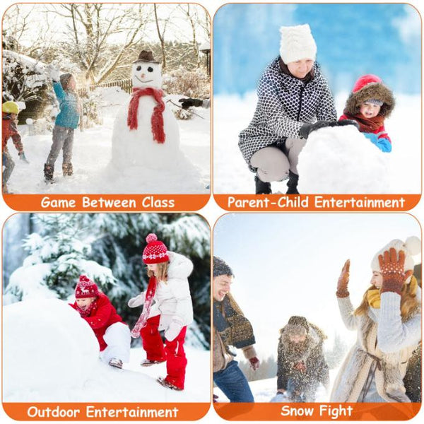 4 Pack Snowball Makers Snow Molds Beach Sand Toys Tools