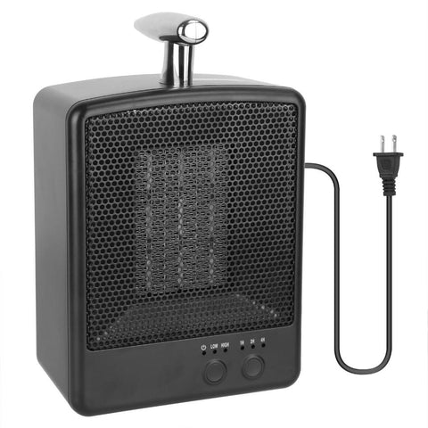 1000W Small Portable Electric Space Heater Personal Tip Over & Overheat Protection Adjustable Temp