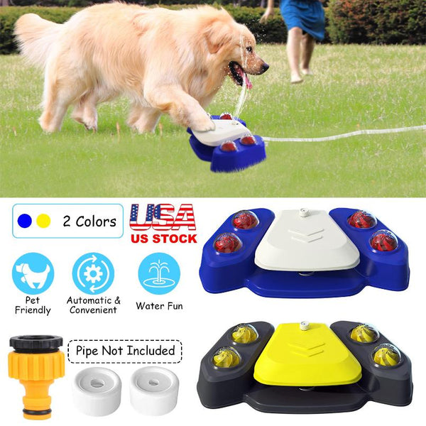 Step-on Activated Dog Water Fountain Automatic Pet Water Dispenser Sprinkler Drinking Shower
