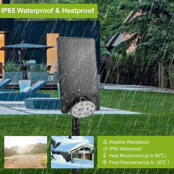 Solar Spotlights Outdoor Landscape Lights 120° Motion Sensor Lamps Garage Garden Door