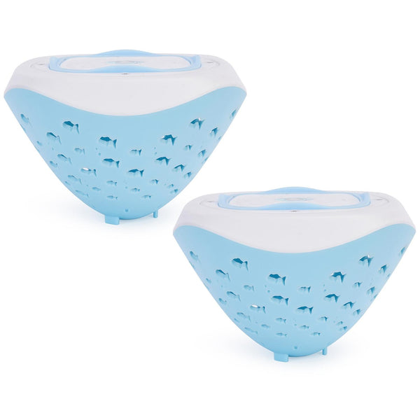 2Pcs Underwater Floating LED Light Colorful Fish Pattern 6 Lighting Modes Pool Lamp IP67 Waterproof Decorative Battery Powered Lights 80000Hrs Lifespan