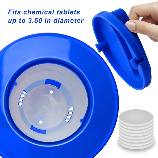 Floating Pool Chlorine Dispenser Chemical Holder Tablet Swimming Pools Spa Hot Tub