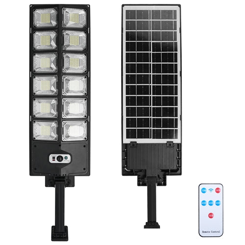 Solar Powered Wall Light 252 LED Beads PIR Motion Sensor Lamp Outdoor IP65 Waterproof with Remote Control for Garage Front Door Garden Pathway