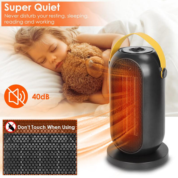 1200W Portable Electric Fan Heater PTC Ceramic Oscillation Low Noise Heating Fan