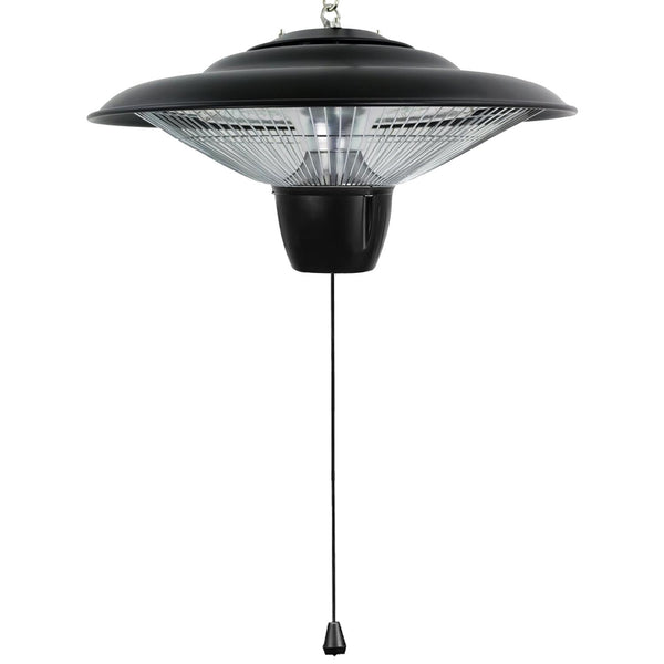 1500W Outdoor Hanging Patio Heater Ultra-Quiet Electric Heating Lamp Ceiling Mounted