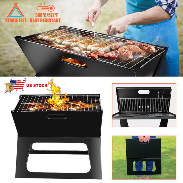 Portable BBQ Barbecue Grill Foldable Charcoal Grill Camping Garden Outdoor Travel