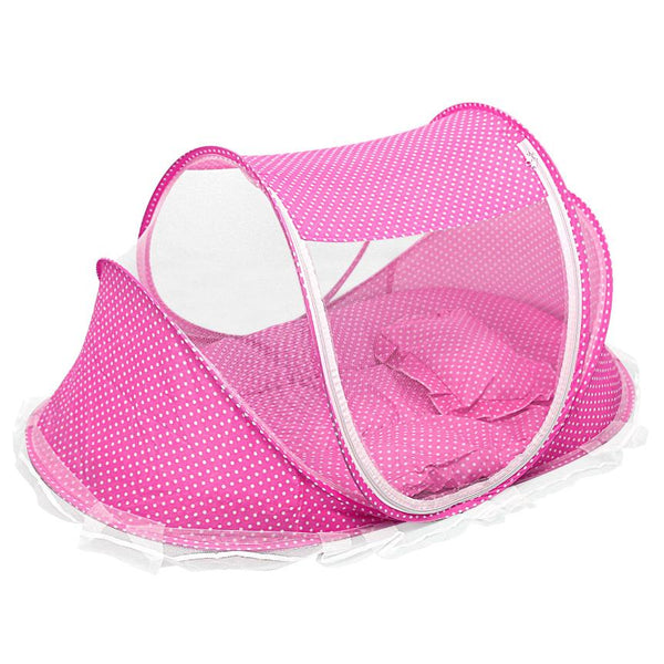 Foldable Baby Travel Bed Portable Infant Mosquito Net Tent Crib Cradle for 0-3 Kids