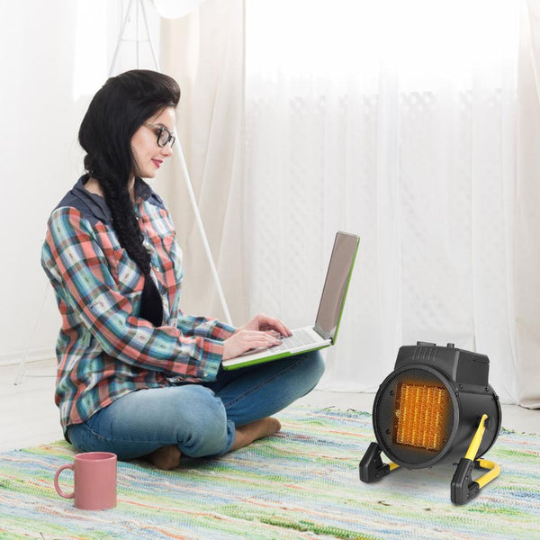 1500W Portable Electric Space Heater Personal Fan w/ Overheat Protection Adjustable Temperature Ceramic Heater