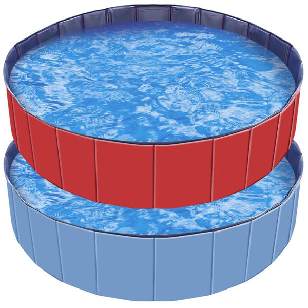 Foldable Pet Kiddie Baby Swimming Pool Dog Swim Bathing Tub Playmat Kids Pools 4 FT