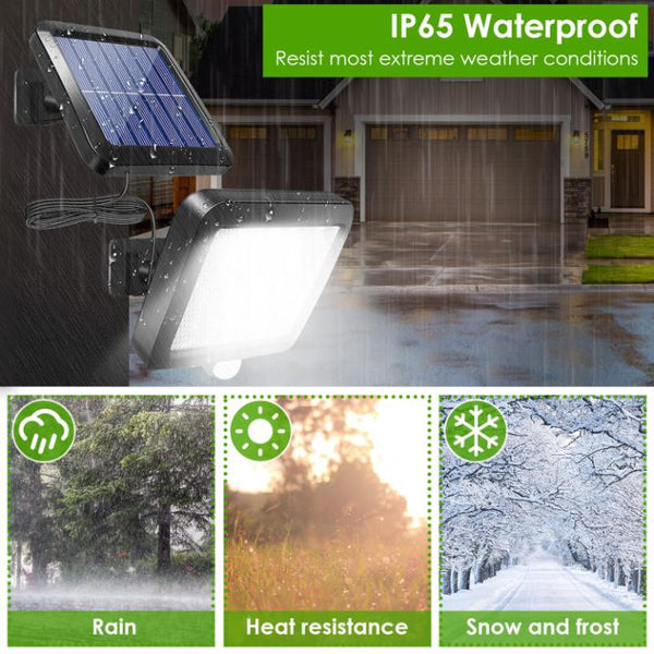 Outdoor Solar Security Flood Light Wall Solar Lamp Motion Sensor LED Garden Garage Light