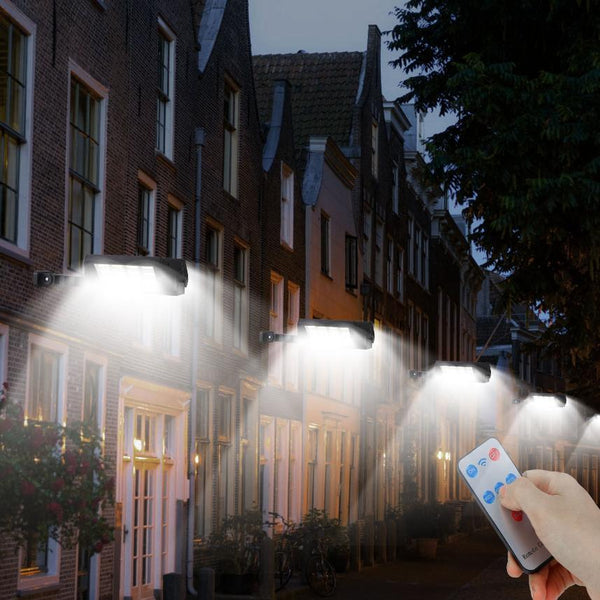 Solar Wall Light Outdoor 264Pcs LED Beads Motion Sensor Wireless Lamps Waterproof Lighting