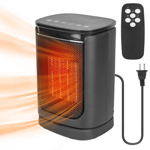 1500W Electric Space Heater Ceramic Heater Fan Oscillating Heating Fan with 3 Modes