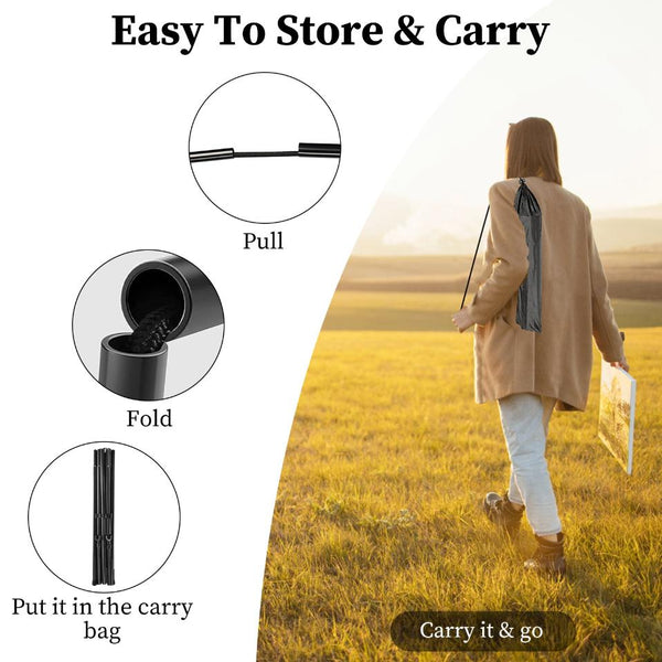 2 Pack Easel Stand A Frame Tripod for Display Iron Alloy Wedding Poster Art Drawing Meeting