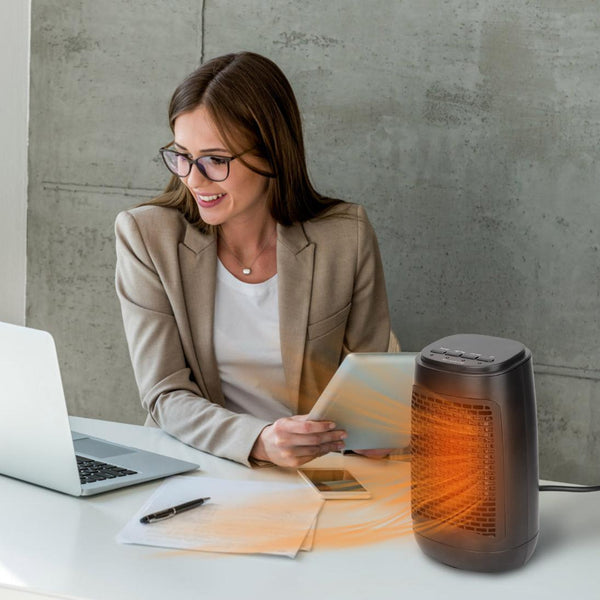 1500W Personal Oscillating Portable Electric Space Heater Personal Fan Ceramic Heater