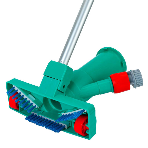 Swimming Pool Vacuum Head Brush Cleaner Telescopic Pole Fountain Cleaning Tool w/ Bag