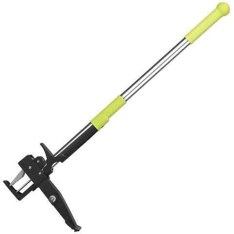 38.97in Aluminum Weed Puller Stand Up Weeder Without Bending Kneeling Manual Weed Remover Tool with 4 Claws for Lawn Yard Garden Patio