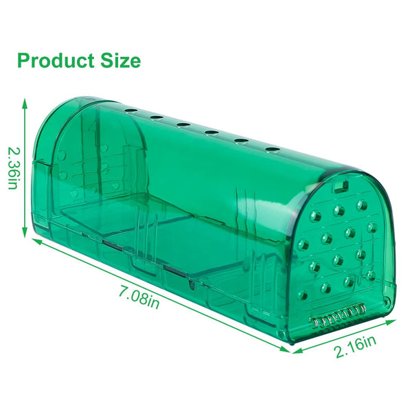 2Pc Reusable Humane Mouse Trap Live Catch Release Cage Animal Pest Rodent Capture