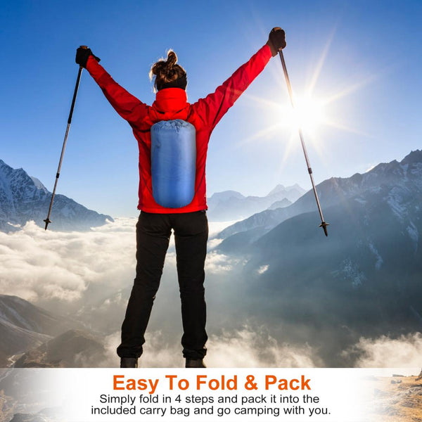 Camping Sleeping Bags for Adults Teens Moisture-Proof Hiking Sleep Bag with Carry Bag 32-50℉ for Spring Autumn Winter Seasons