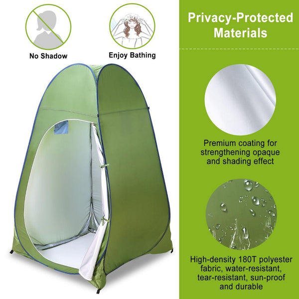 Privacy Tent Pop Up 1 Person Standing Outdoor Portable Changing Clothes Room Shower Tent Beach Camping