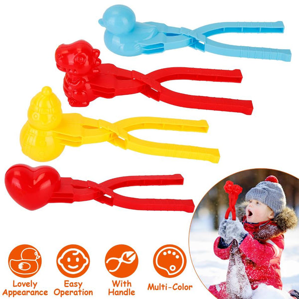 4 Pack Snowball Makers Snow Molds Beach Sand Toys Tools