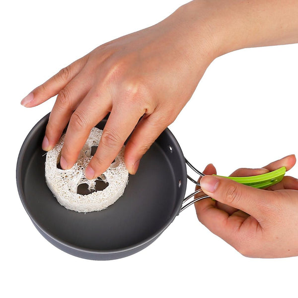 9Pcs Camping Cooking Ware Set Camping Stove Cookware Kit Aluminum Pot Pans Set for Hiking Picnic Outdoor