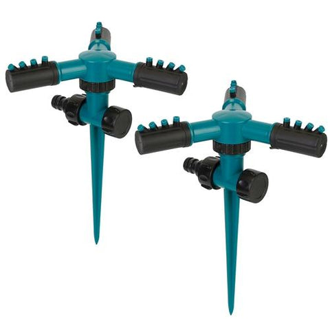 2 Pack 360 Degree Rotatable Lawn Garden Sprinkler Sprayer Adjustable Lawn Irrigation