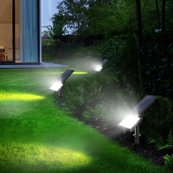 48 LEDs Solar Spotlight Outdoor Light Sensor Wall Lawn Garden Lamp Waterproof
