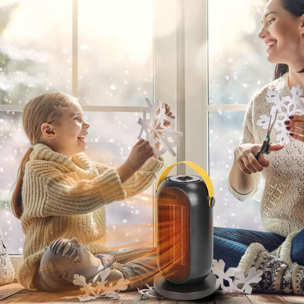 1200W Portable Electric Fan Heater PTC Ceramic Oscillation Low Noise Heating Fan