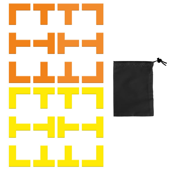Pickle Ball Court Marking Boundary Kit T-Shaped L-Shaped Markers Lines Reusable