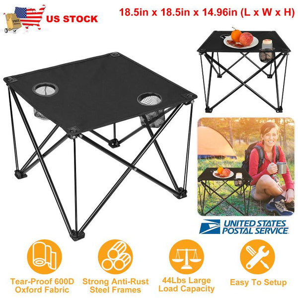 Foldable Square Camping Portable Table Picnic Lightweight Travel Carrying Bag