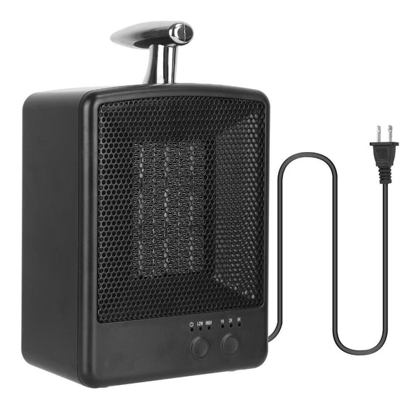 1000W Small Portable Electric Space Heater Personal Tip Over & Overheat Protection Adjustable Temp
