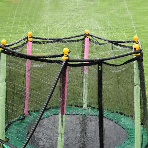 Kids Trampoline Sprinkler Outdoor Water Park Sprinkler for Kids Outdoor Water Game Toys for Backyard Boys Girls Summer Fun (39ft)