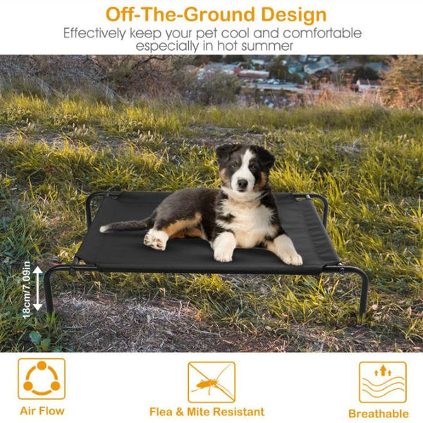 Elevated Pet Bed Dogs Cot Dogs Cats Cool Bed S/M/L Heavy-Duty Breathable Washable