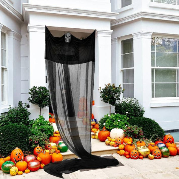 Scary Hanging Ghost Prop Halloween Skeleton Flying Ghost Animated Decoration