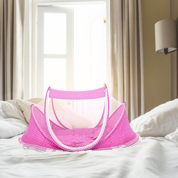 Foldable Baby Travel Bed Portable Infant Mosquito Net Tent Crib Cradle for 0-3 Kids